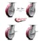 Service Caster 8 Inch Kingpinless Poly on Aluminum Wheel Caster Swivel Locks 2 Brakes SCC, 2PK SCC-KP30S820-PAR-BSL-2-SLB-2 - alternate 6